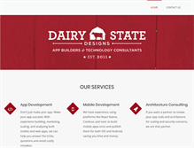 Tablet Screenshot of dairystatedesigns.com